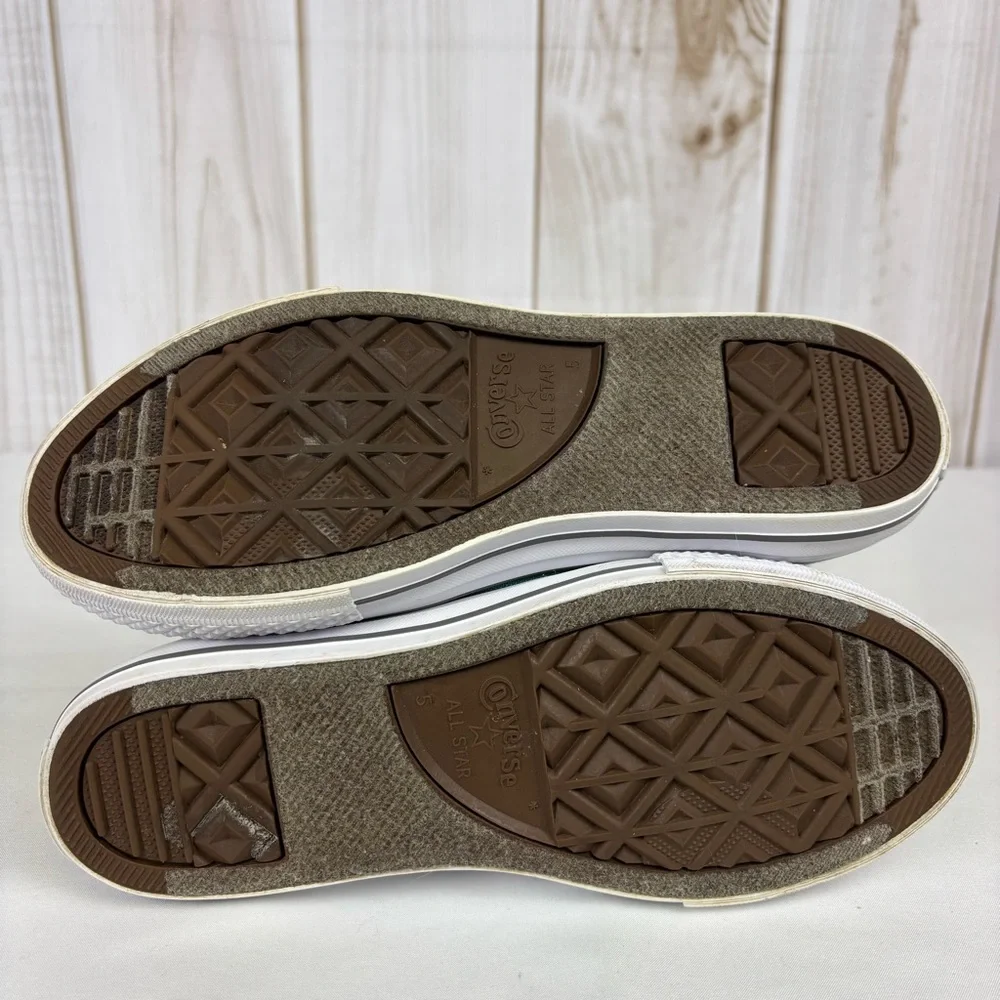 Converse All Star Sneakers Low-Top Stylish Lace Up Casual Shoes Teal Size 5